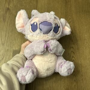 Disney Parks Lilo & Stitch Angel Baby Plush Stuffed Animal 10" EUC Soft Cuddly